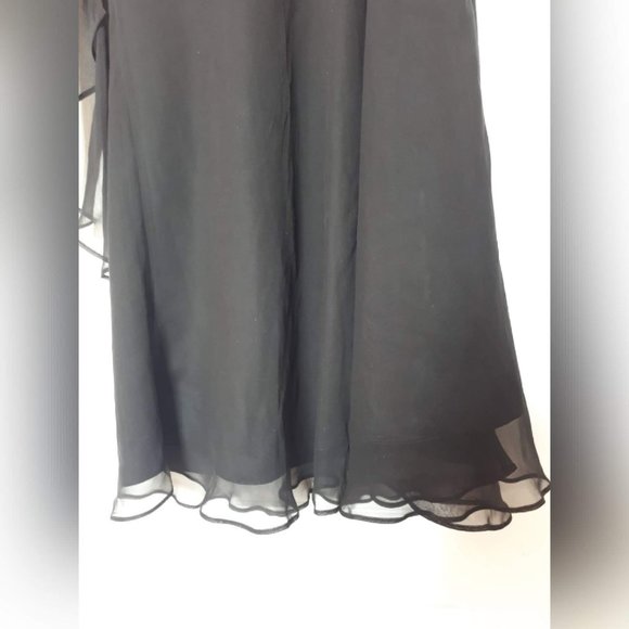 Laundry | Asymmetrical Black SILK Evening Dress - Picture 7 of 7